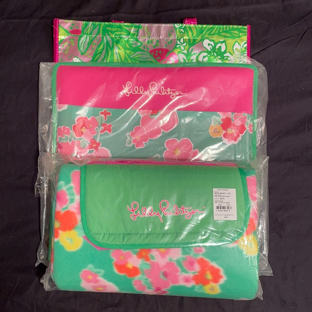 Lilly Pulitzer NEW Stadium Gift Set, Green Bean Small Garden Games